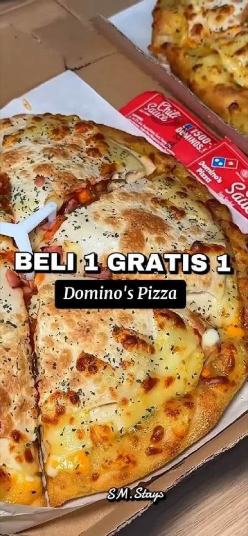 Konten kreator — Domino's · beli satu gratis satu